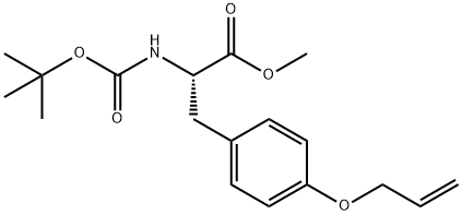 L-Tyrosine, N-[(1,1-dimethylethoxy)carbonyl]-O-2-propen-1-yl-, methyl ester Structure