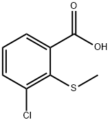 Benzoic acid, 3-chloro-2-(methylthio)- Structure