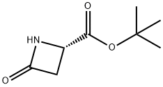 2-Azetidinecarboxylic acid, 4-oxo-, 1,1-dimethylethyl ester, (2S)- Structure