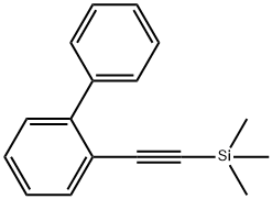 1,1'-Biphenyl, 2-[2-(trimethylsilyl)ethynyl]- 구조식 이미지