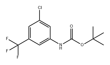 Carbamic acid, N-[3-chloro-5-(trifluoromethyl)phenyl]-, 1,1-dimethylethyl ester Structure