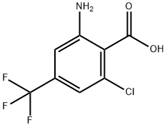 Benzoic acid, 2-amino-6-chloro-4-(trifluoromethyl)- Structure