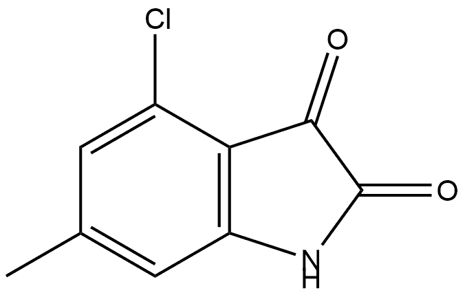 4-Chloro-6-methyl-1H-indole-2,3-dione Structure