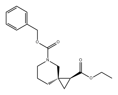 5-Azaspiro[2.5]octane-1,5-dicarboxylic acid, 1-ethyl 5-(phenylmethyl) ester, cis- (9CI) Structure