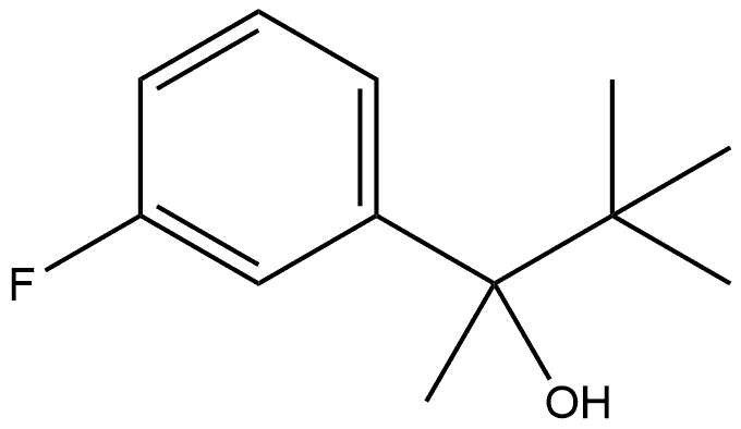 α-(1,1-Dimethylethyl)-3-fluoro-α-methylbenzenemethanol Structure