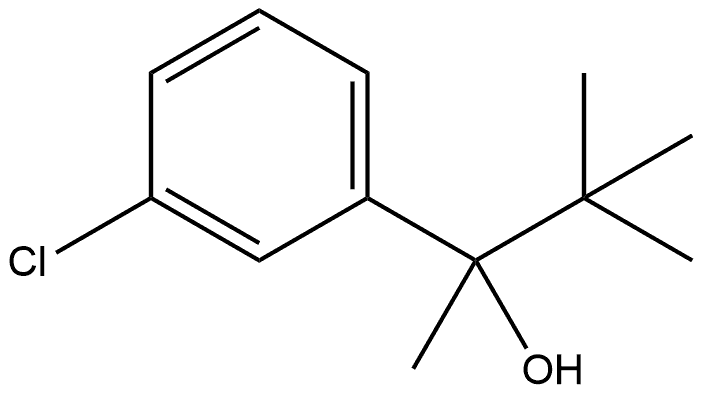 3-Chloro-α-(1,1-dimethylethyl)-α-methylbenzenemethanol Structure