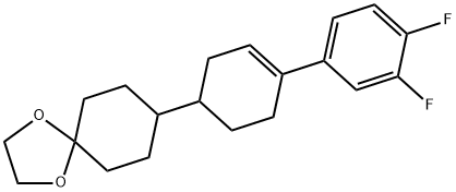 8-[4-(3,4-Difluorophenyl)-3-cyclohexene-1-yl)-1,4-dioxaspiro[4.5]decane Structure