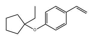 Benzene, 1-ethenyl-4-[(1-ethylcyclopentyl)oxy]- Structure