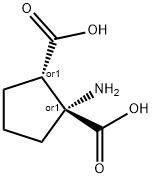 (±)-1-Aminocyclopentane-cis-1,2-dicarboxylic  Acid Structure