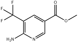 methyl 6-amino-5-(trifluoromethyl)pyridine-3-carboxylate Structure