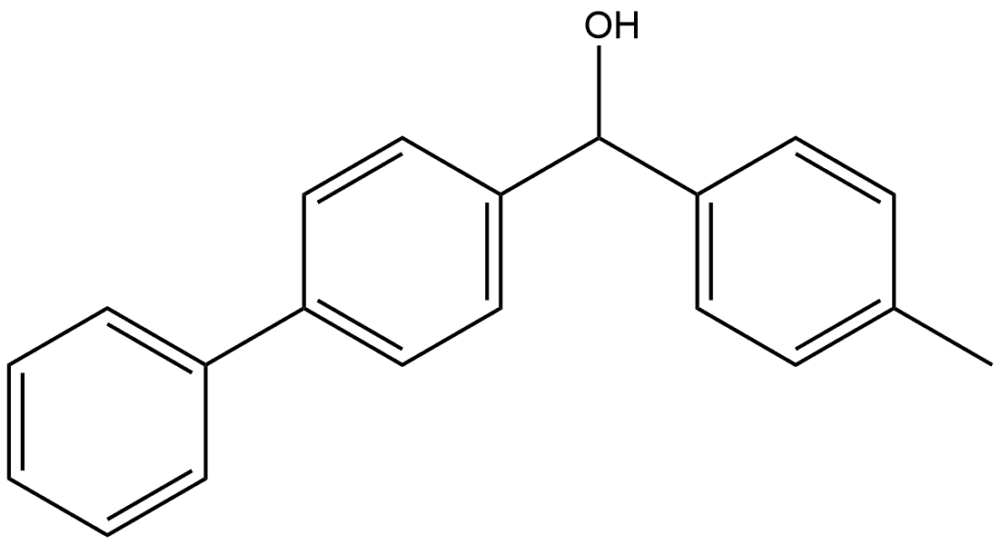 α-(4-Methylphenyl)[1,1'-biphenyl]-4-methanol Structure