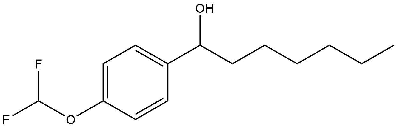 4-(Difluoromethoxy)-α-hexylbenzenemethanol Structure