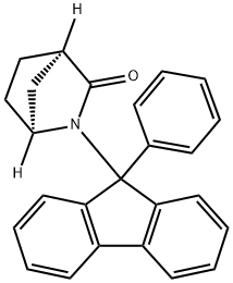 2-Azabicyclo[2.2.1]heptan-3-one, 2-(9-phenyl-9H-fluoren-9-yl)-, (1S,4R)- 구조식 이미지