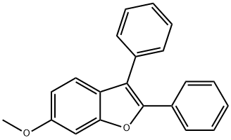 Benzofuran, 6-methoxy-2,3-diphenyl- Structure