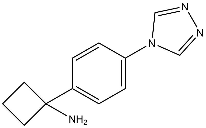 1-4-(4H-1,2,4-Triazol-4-yl)phenylcyclobutanamine Structure