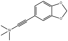 1,3-Benzodioxole, 5-[2-(trimethylsilyl)ethynyl]- Structure