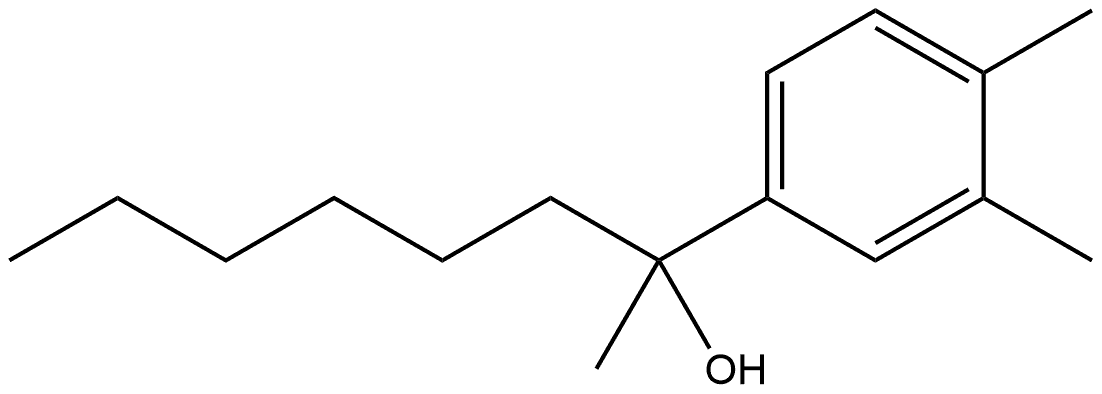 α-Hexyl-α,3,4-trimethylbenzenemethanol Structure