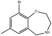 9-bromo-7-methyl-2,3,4,5-tetrahydro-1,4-benzoxazepine hydrochloride Structure