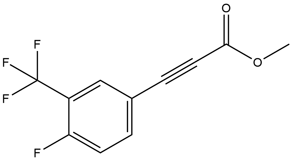 METHYL 3-[4-FLUORO-3-(TRIFLUOROMETHYL)PHENYL]PROP-2-YNOATE Structure