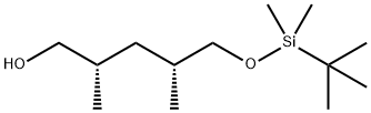 1-Pentanol, 5-[[(1,1-dimethylethyl)dimethylsilyl]oxy]-2,4-dimethyl-, (2S,4R)- Structure