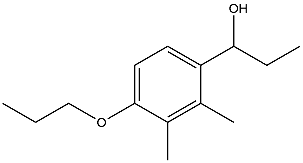 α-Ethyl-2,3-dimethyl-4-propoxybenzenemethanol Structure