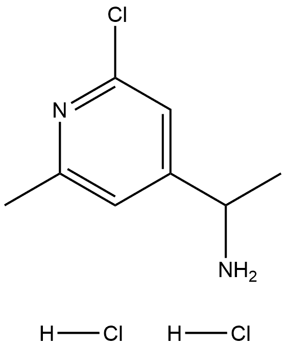 1-(2-Chloro-6-methylpyridin-4-yl)ethan-1-amine dihydrochloride Structure