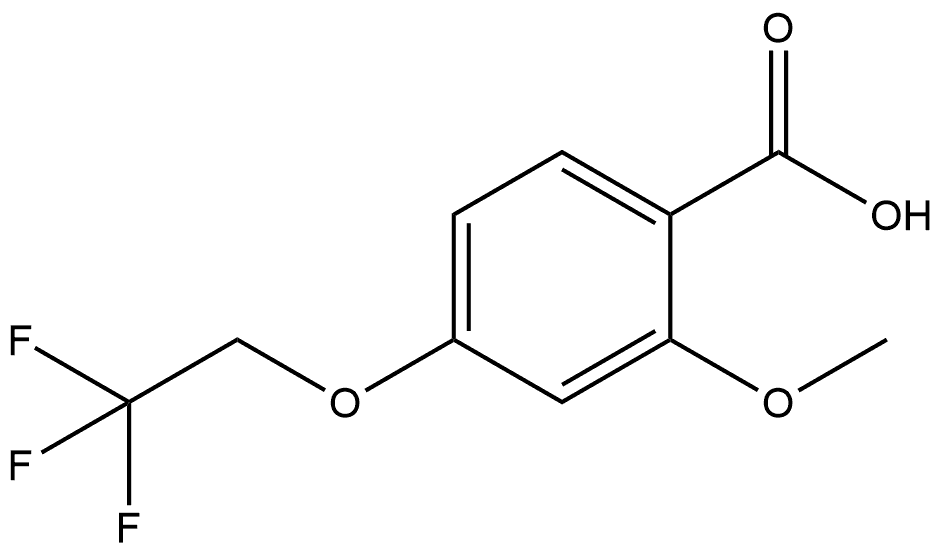 2-Methoxy-4-(2,2,2-trifluoroethoxy)benzoic acid Structure