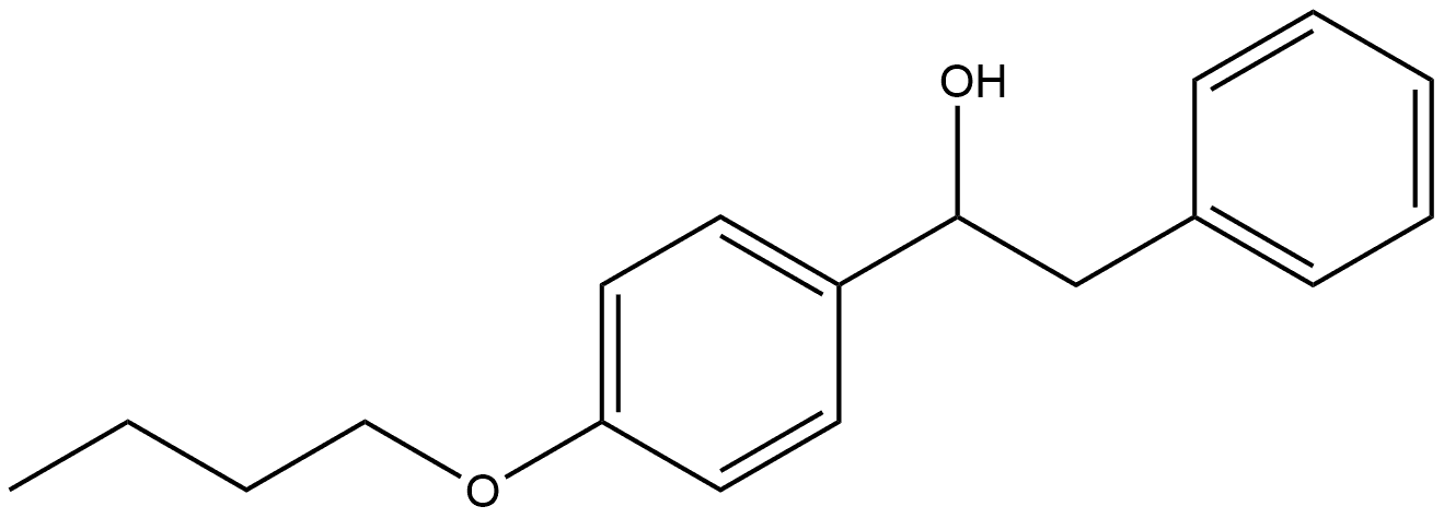 α-(4-Butoxyphenyl)benzeneethanol Structure