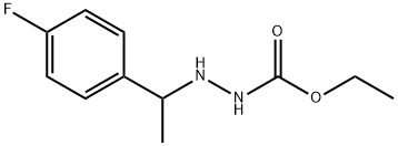 N'-(p-플루오로-α-메틸벤질)카르바즈산에틸에스테르 구조식 이미지