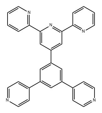 2,2':6',2''-Terpyridine, 4'-(3,5-di-4-pyridinylphenyl)- 구조식 이미지