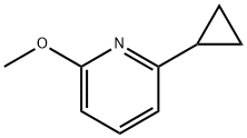 Pyridine, 2-cyclopropyl-6-methoxy- Structure