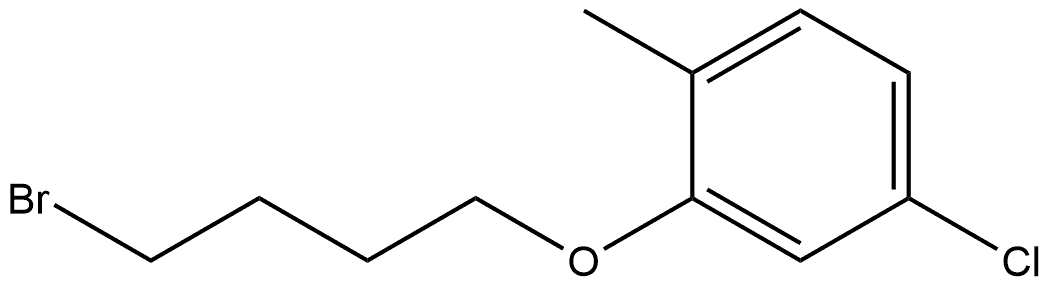 2-(4-Bromobutoxy)-4-chloro-1-methylbenzene Structure