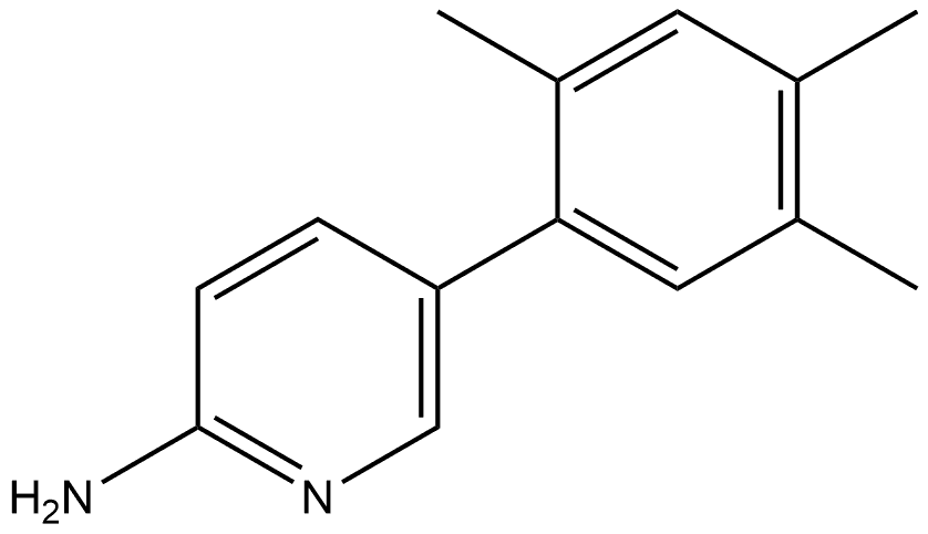 5-(2,4,5-Trimethylphenyl)-2-pyridinamine Structure