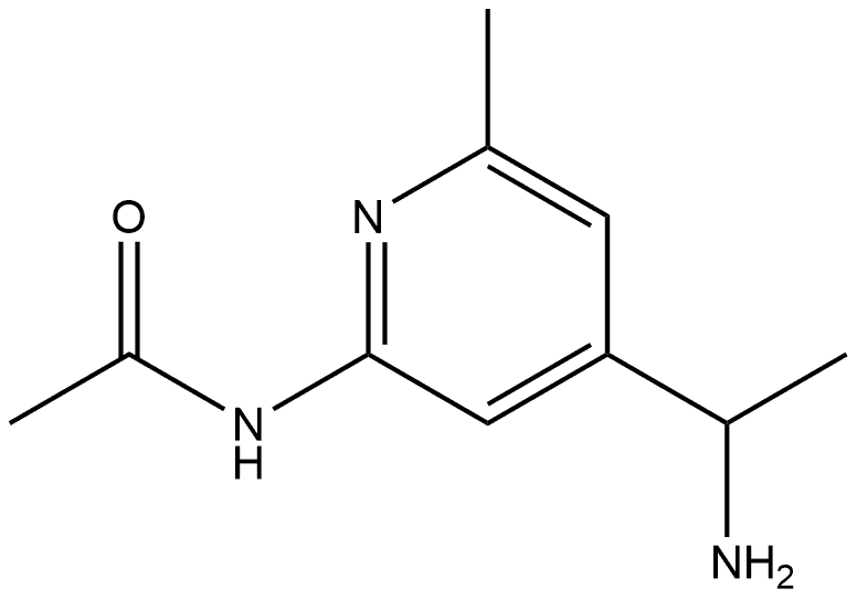 1,1-Dimethylethyl N-[1-[2-(acetylamino)-6-methyl-4-pyridinyl]ethyl]carbamate Structure
