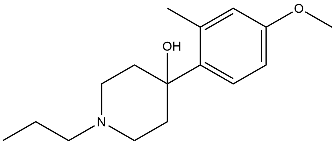 4-(4-Methoxy-2-methylphenyl)-1-propyl-4-piperidinol Structure