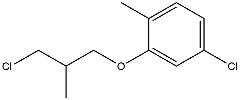 4-Chloro-2-(3-chloro-2-methylpropoxy)-1-methylbenzene Structure