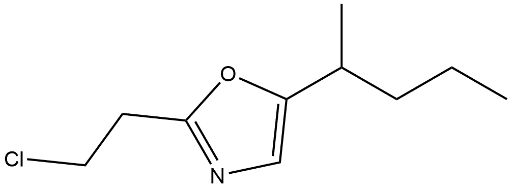 2-(2-chloroethyl)-5-(pentan-2-yl)-1,3-oxazole Structure