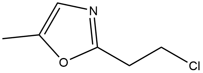 2-(2-chloroethyl)-5-methyl-1,3-oxazole Structure