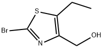 4-Thiazolemethanol, 2-bromo-5-ethyl- 구조식 이미지