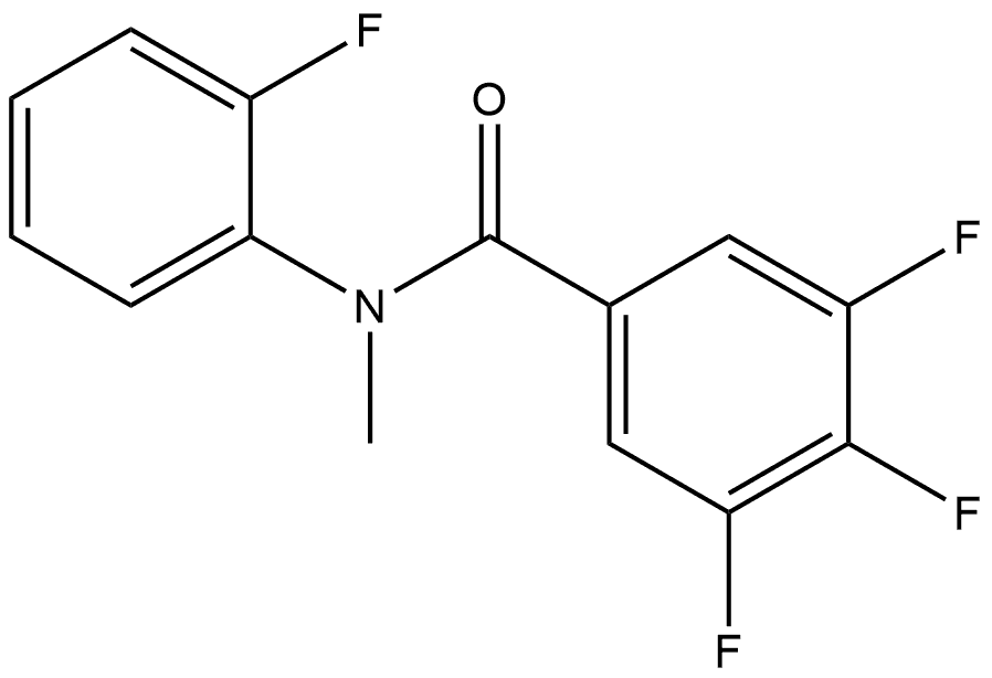 3,4,5-Trifluoro-N-(2-fluorophenyl)-N-methylbenzamide Structure