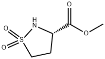 3-Isothiazolidinecarboxylic acid, methyl ester, 1,1-dioxide, (S)- (9CI) Structure