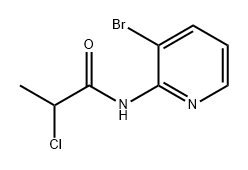 Propanamide, N-(3-bromo-2-pyridinyl)-2-chloro- Structure