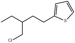 Thiophene, 2-[3-(chloromethyl)pentyl]- Structure