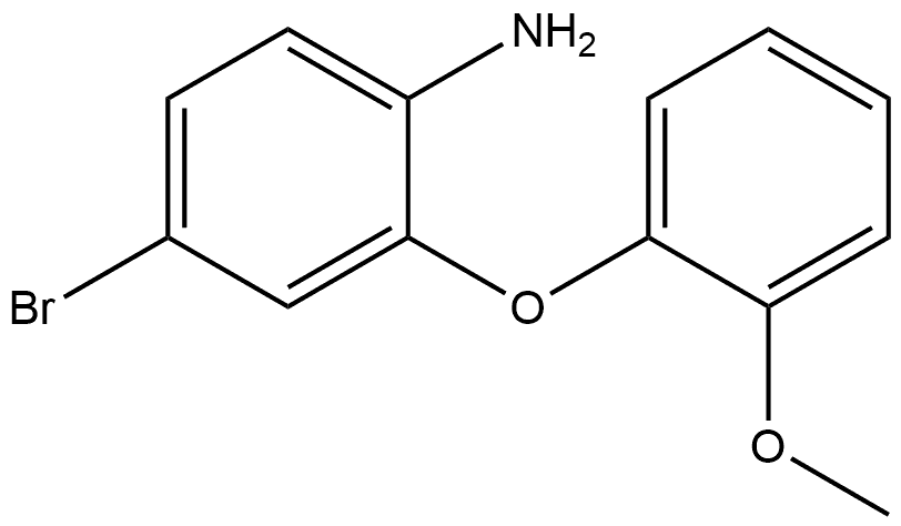 4-Bromo-2-(2-methoxyphenoxy)benzenamine Structure