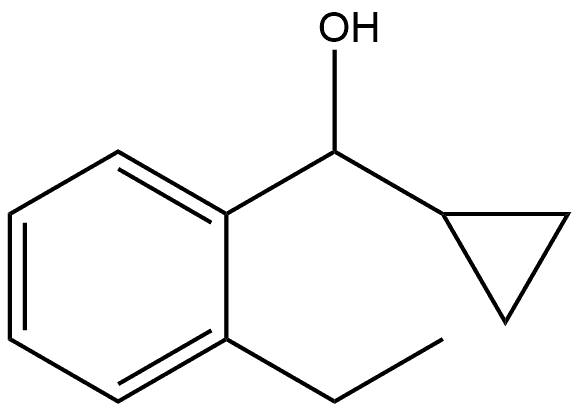 Benzenemethanol, α-cyclopropyl-2-ethyl- Structure