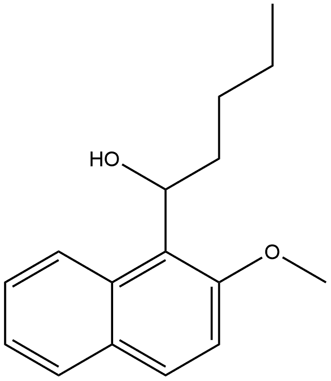 α-Butyl-2-methoxy-1-naphthalenemethanol Structure