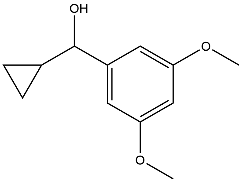 α-Cyclopropyl-3,5-dimethoxybenzenemethanol Structure