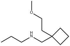 Cyclobutanemethanamine, 1-(2-methoxyethyl)-N-propyl- Structure