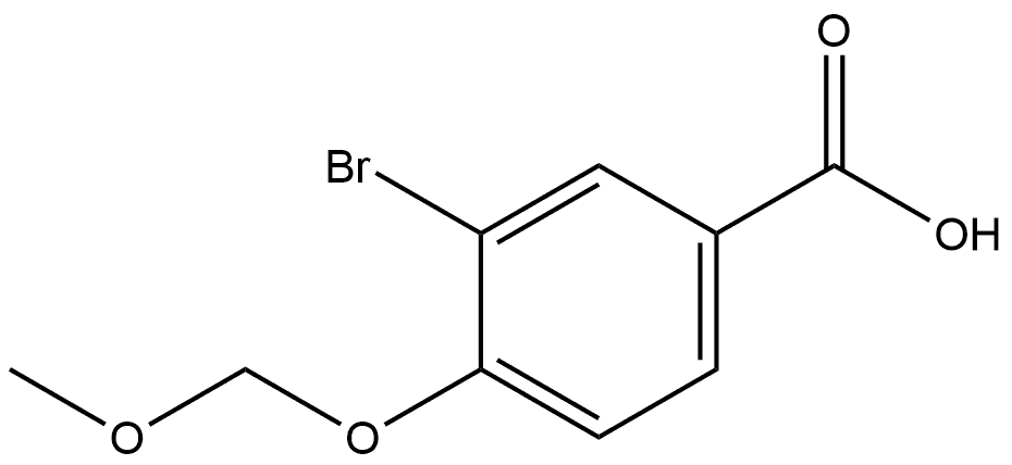 3-Bromo-4-(methoxymethoxy)benzoic acid Structure