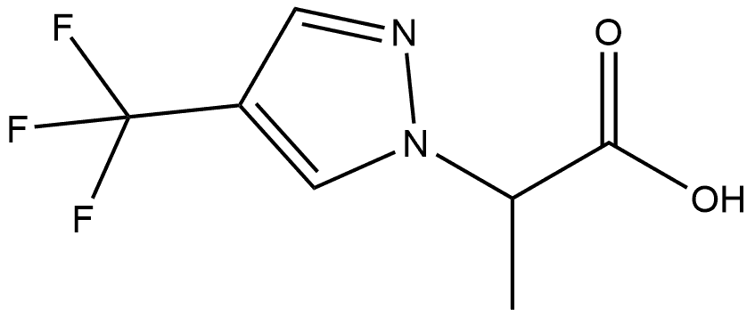 2-[4-(trifluoromethyl)-1H-pyrazol-1-yl]propanoic acid Structure